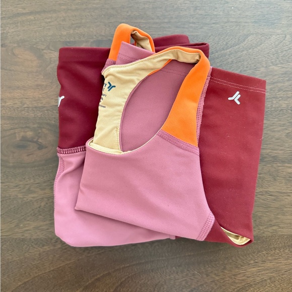 Old Navy Athletics Girls L Tank and High Waisted Shorts Set - Picture 2 of 2